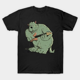 Monster with Bassguitar T-Shirt